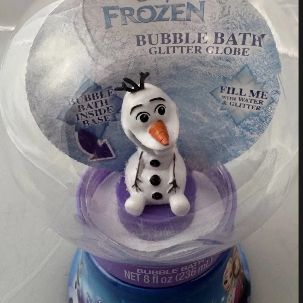 Disney Frozen Olaf Bubble Bath Snow Globe 8oz Kids Bath Toy NEW